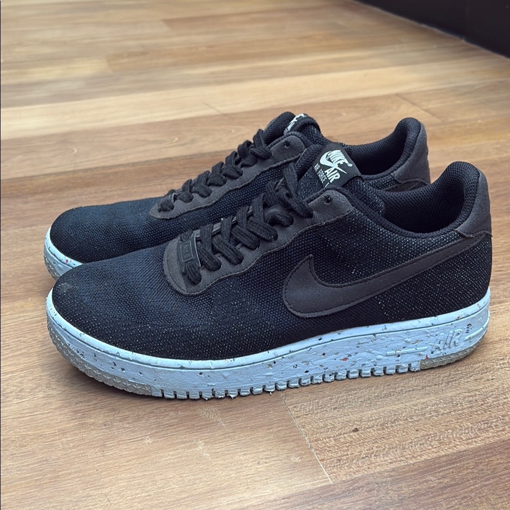 Nike Black Air Force Crater Flyknit